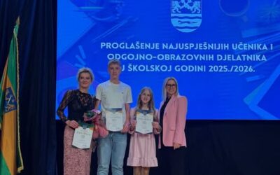 Požeško-slavonska županija odala priznanje najboljima – među njima i učenici naše škole